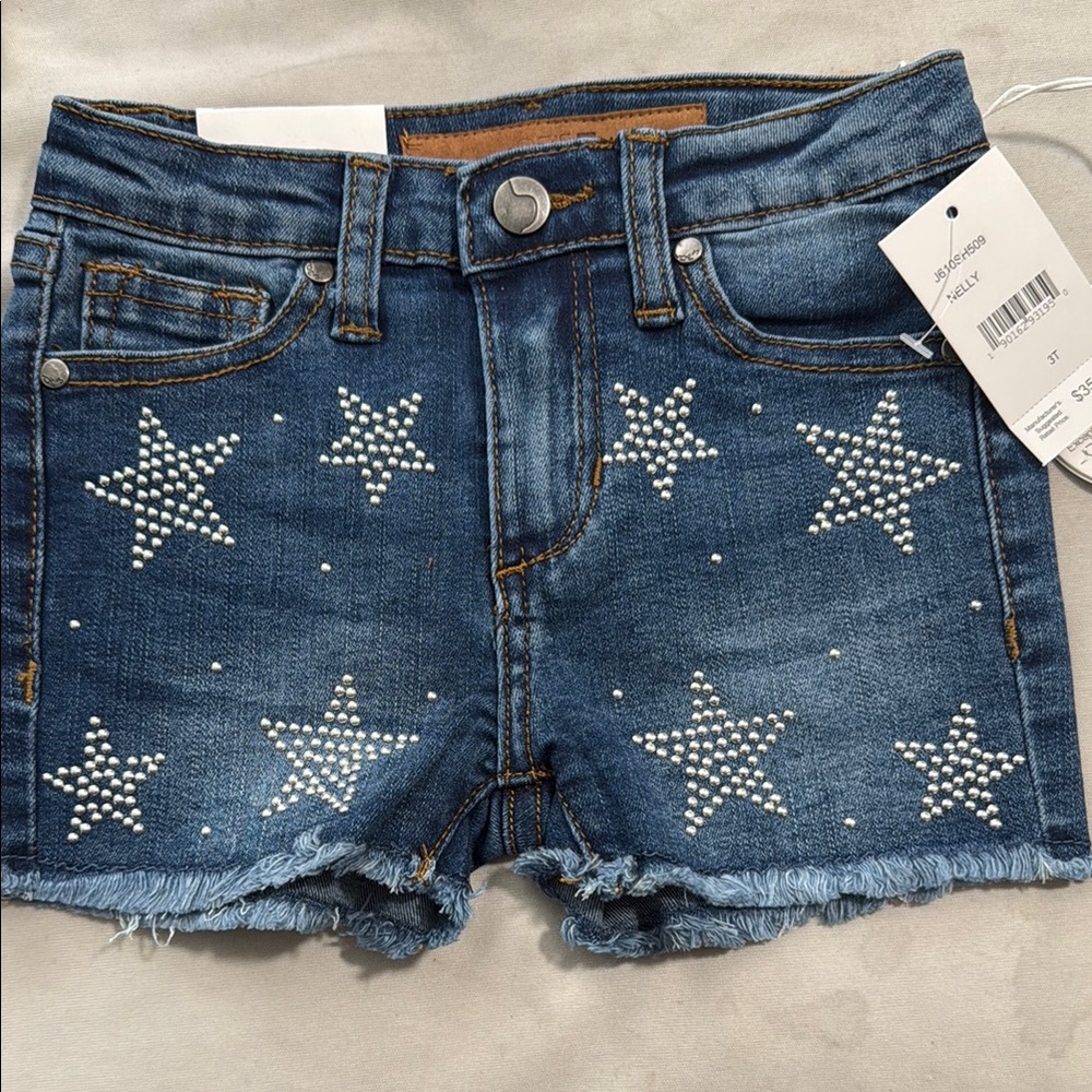 Joe's Jeans Blue Star-Studded Denim Shorts